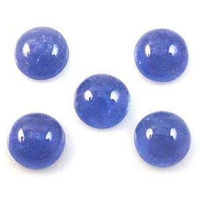 Tanzanite ronde cabochon 5 mm 0.66 carat